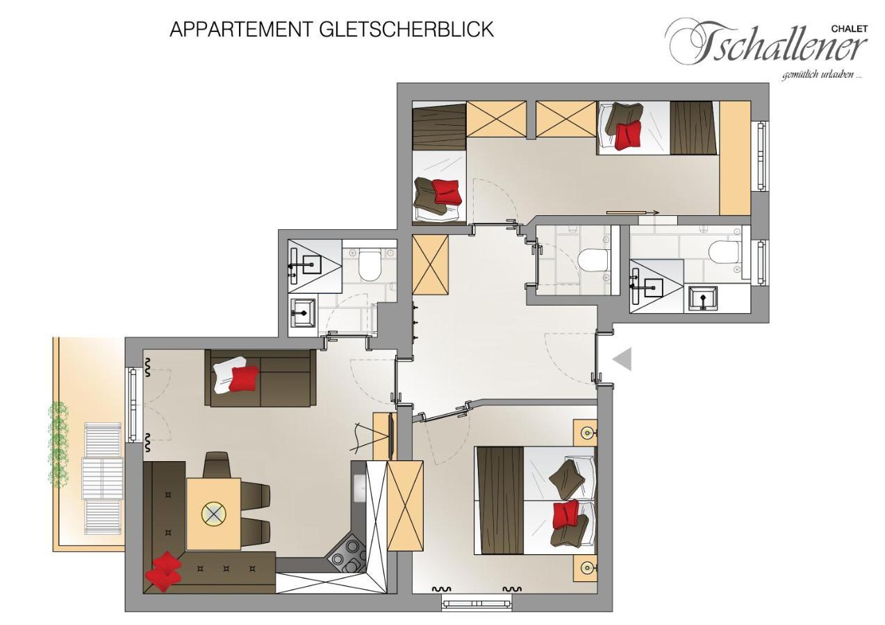 Chalet Tschallener Ried im Oberinntal Bagian luar foto